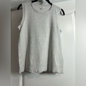 J Crew Gray Sleeveless Women's Top-100% Cotton